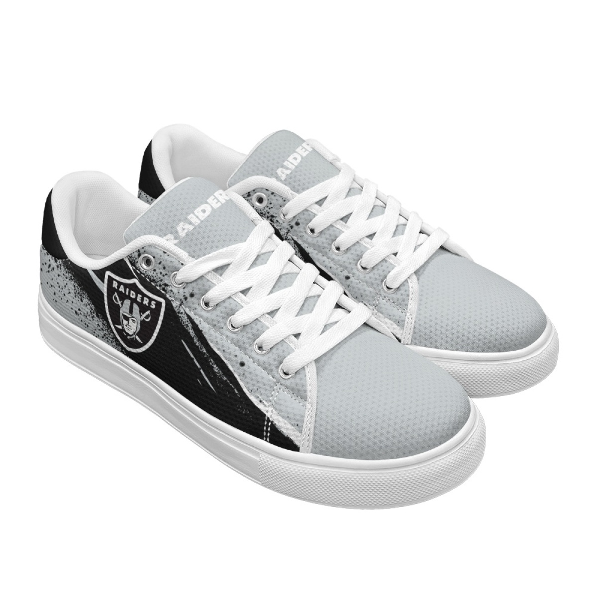 Men's Las Vegas Raiders Low Top Casual Sneakers/Shoes 001